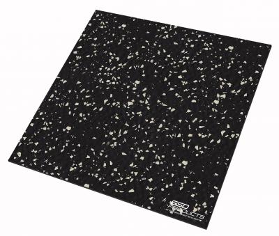 Electrostatic Conductive Floor Tile Grano EC Jet Black 1004 x 1004 mm x 3.5 mm Antistatic ESD Rubber Floor Covering